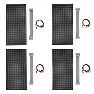 4Pcs P5 Indoor LED Screen Panel 64X32 LED Display Module 16 Scan Full Color LED Electronic Screen Display 320X160mm
