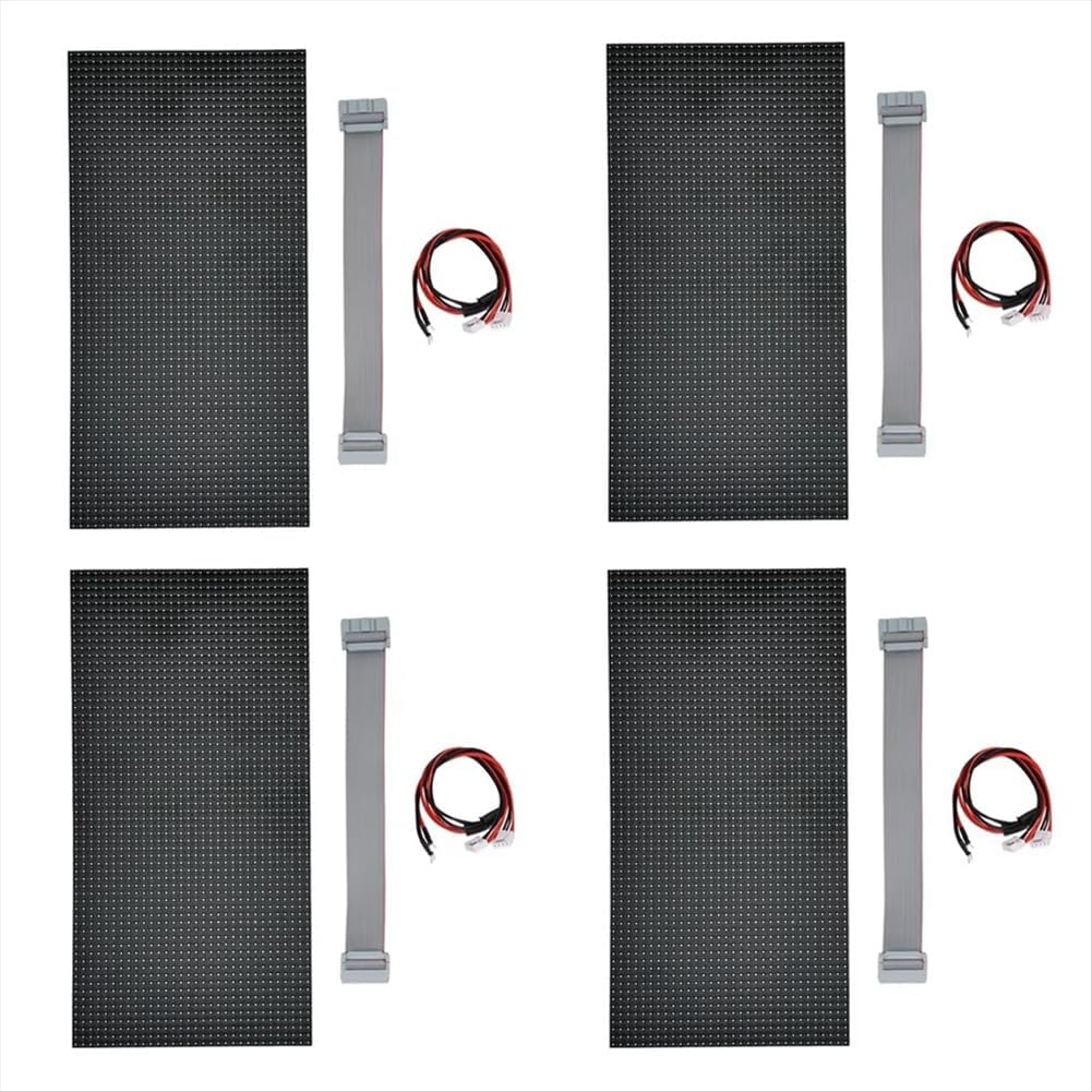4Pcs P5 Indoor LED Screen Panel 64X32 LED Display Module 16 Scan Full Color LED Electronic Screen Display 320X160mm