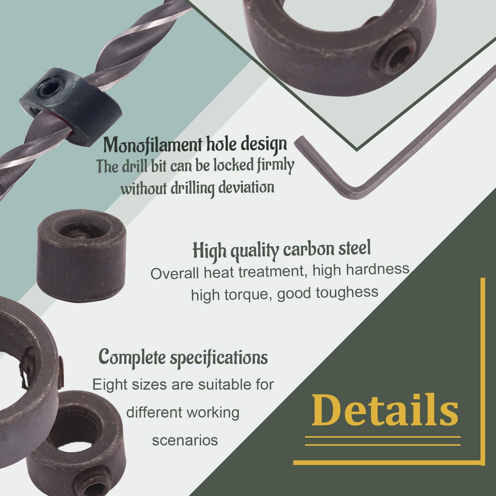 Amazon | Swpeet 23個 3mm -16mm (約1/8インチ、3/16インチ、1/4インチ