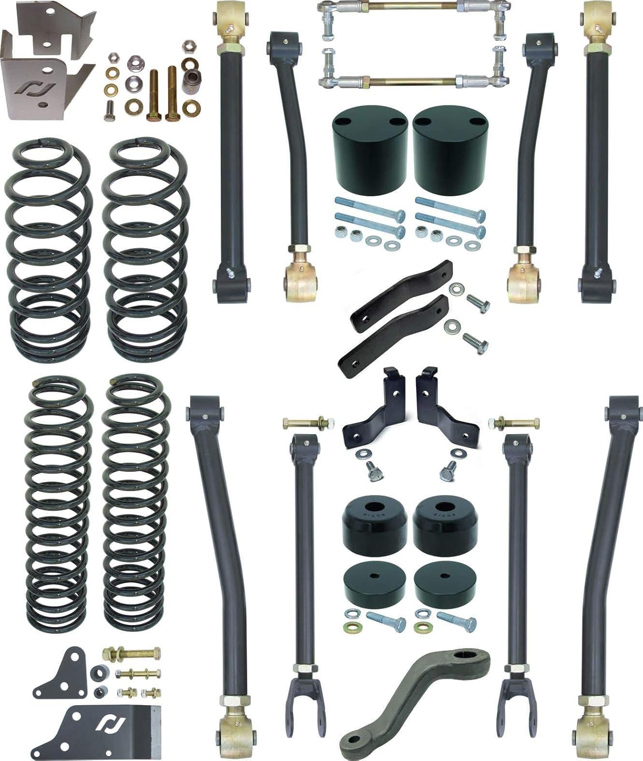NEW ROCKJOCK JOHNNY JOINT 4" LIFT SUSPENSION KIT,ARMS,COIL