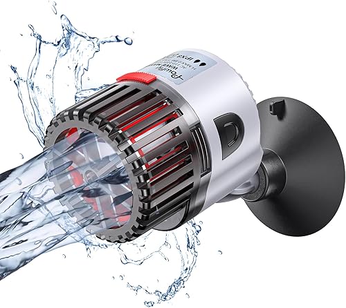 Pawfly Acuario Wave Maker para peceras de hasta 50 galones, bomba de circulación ajustable de 800 GPH con base de ventosa fuerte, bomba de agua