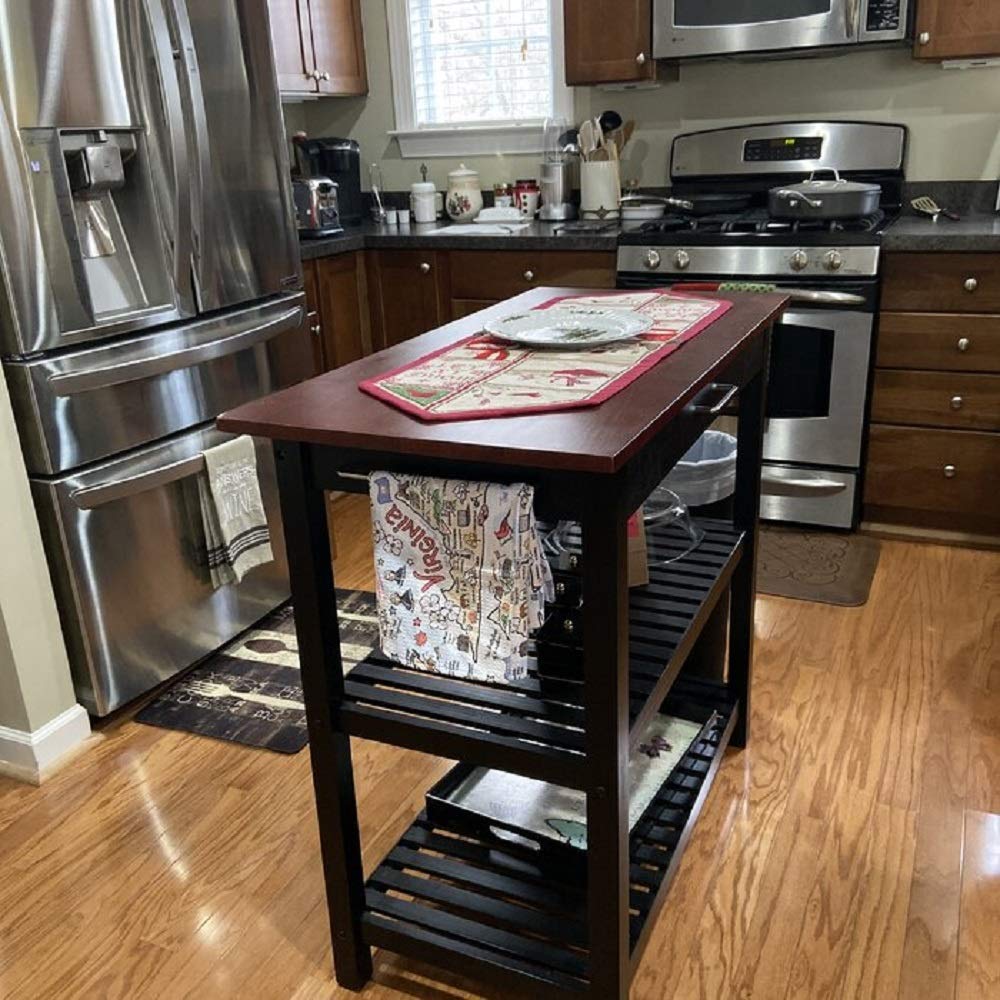 Homelity Kitchen Work Table with Storage Drawer, FreeStanding Butcher