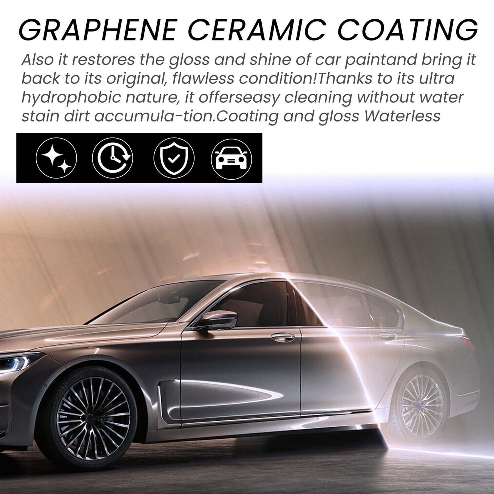 Graphene Car Coating, Profesjonalna powłoka ceramiczna, 2,3 uncji Konserwacja Koła Profesjonalny zestaw wodoodporny grafen Anti UV do owiewki samochodowej