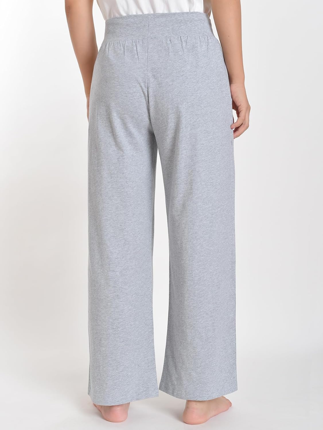 Latuza Women's High Waisted Lounge Pants Petite Length Wide Leg - Image 3