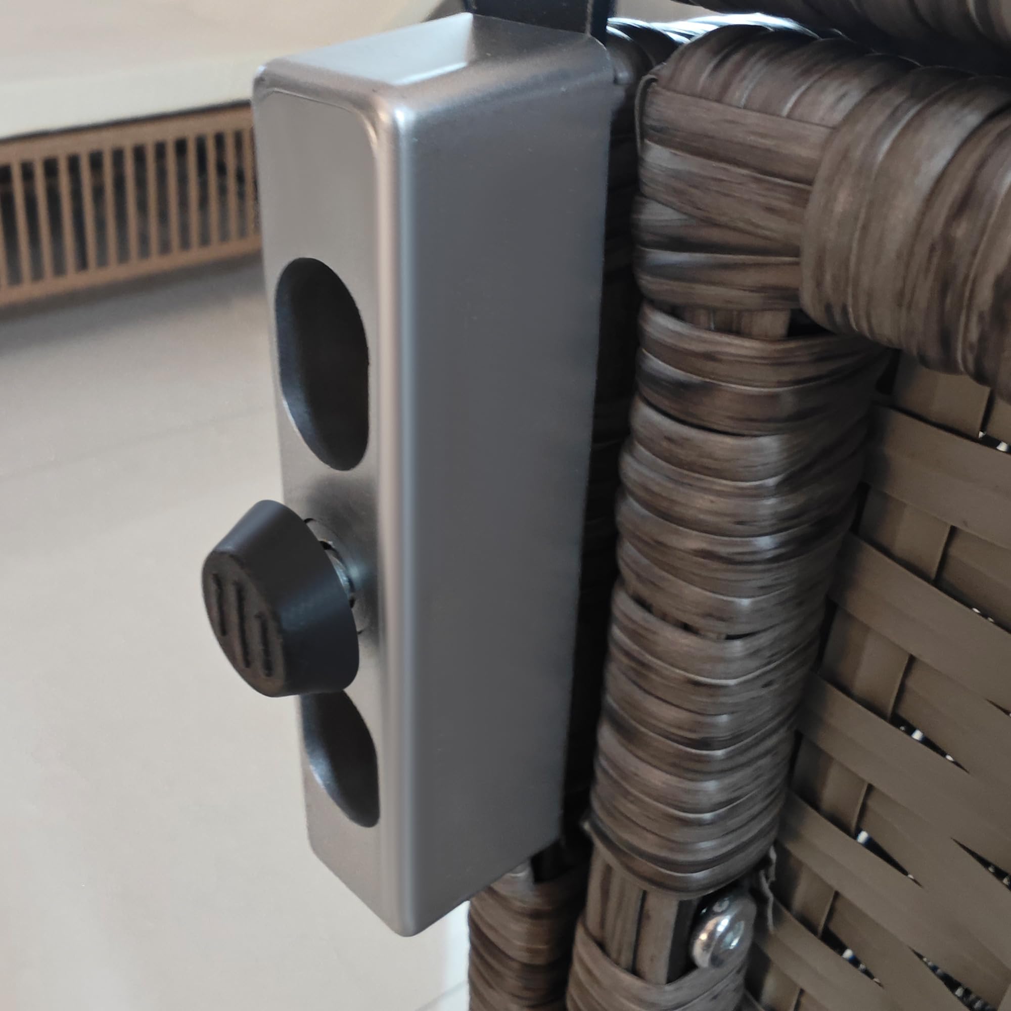 Outsunny Armadio da Esterno in Rattan PE 60x63x120cm Grigio