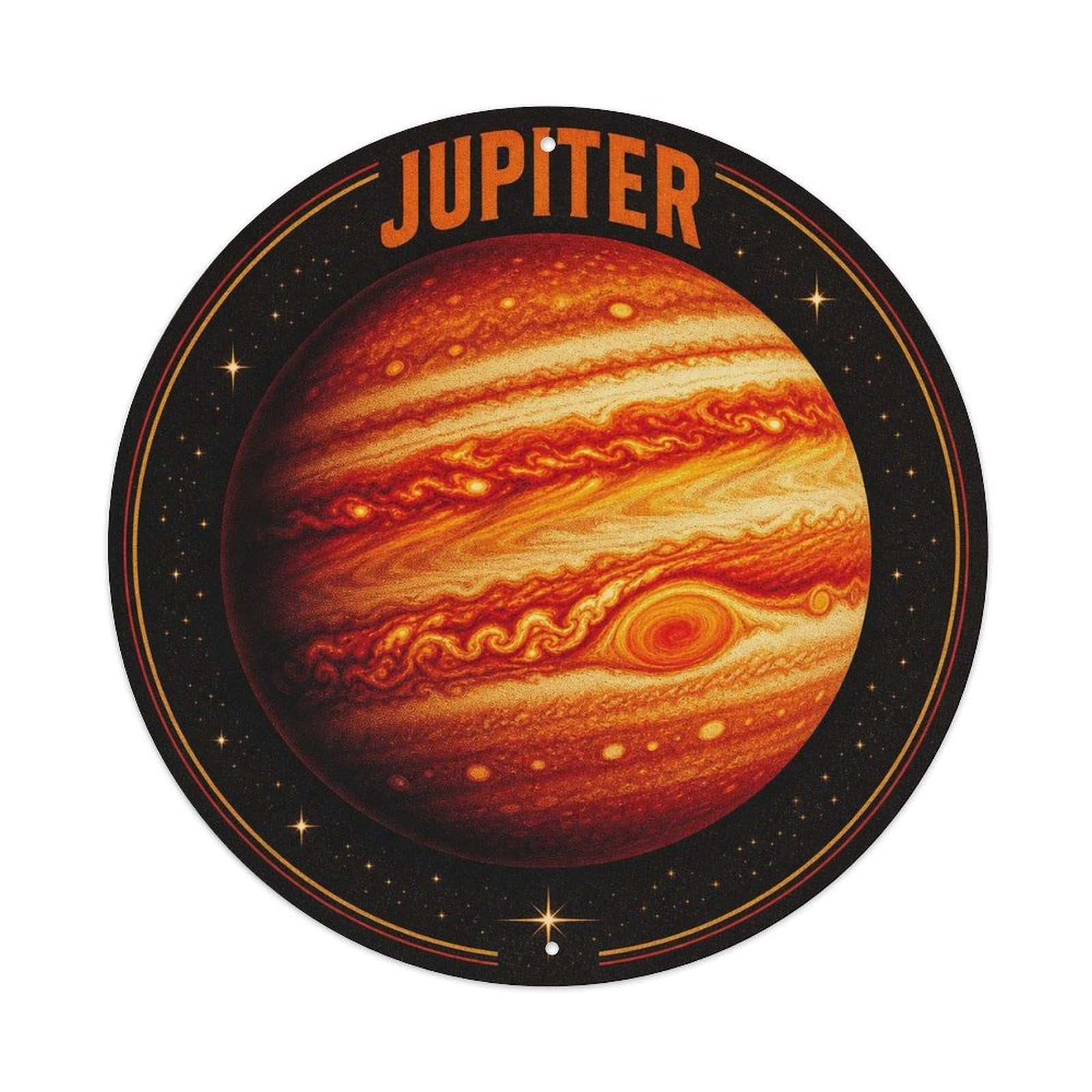 Astronomy Astral Jupiter Gas Giant Universe Cosmos Metal Tin Sign