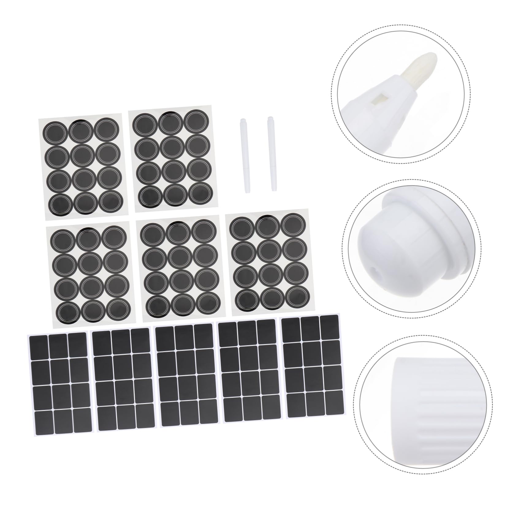 DOITOOL 2 Set Di Adesivi Impermeabili Per Bottiglie Etichette Adesive Decalcomanie Cancellabili Etichette Adesive Etichette In Pasta Etichette Impermeabili Per Inscatolamento