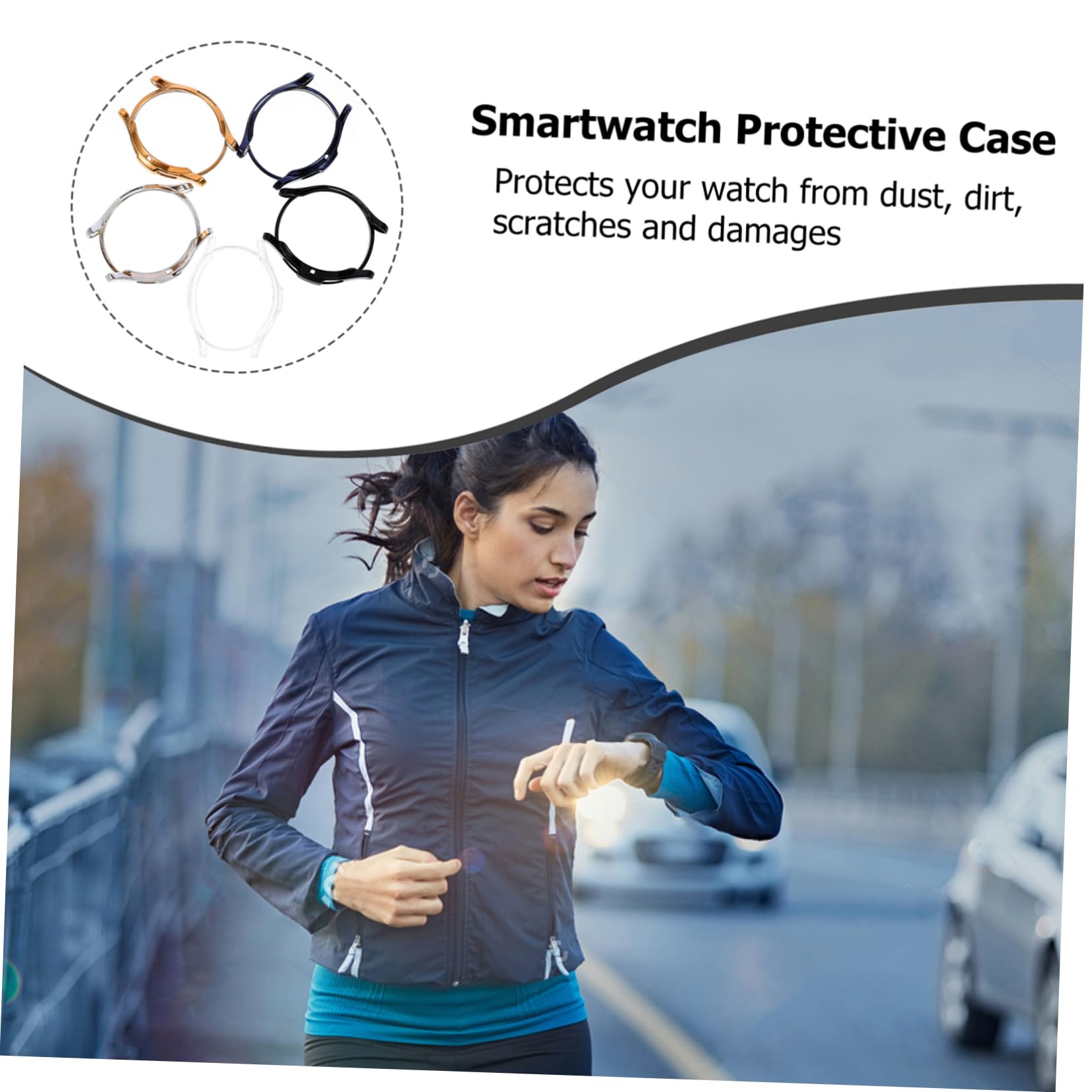 OSALADI 15stücke TPU Uhrenrahmen Schutzhülle Anti-Kratzer Bumper Für Watch Transparent Edler Schutz Für Uhrenkanten