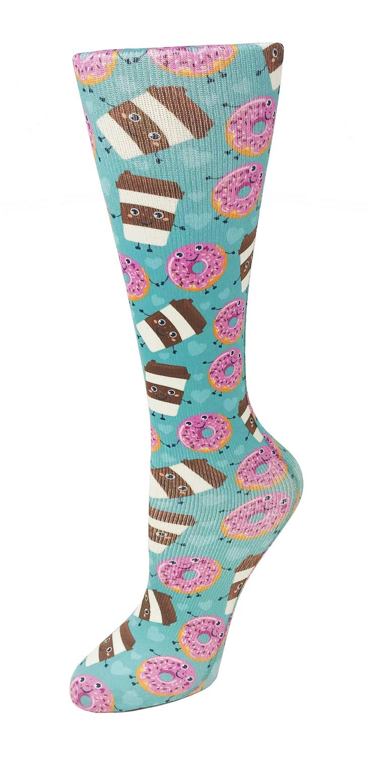 Cutieful 'Knee High Compression Socks 8-15 mmHg' Footwear (Women's Shoe Sizes 5-11, Penguin Love) — view 6