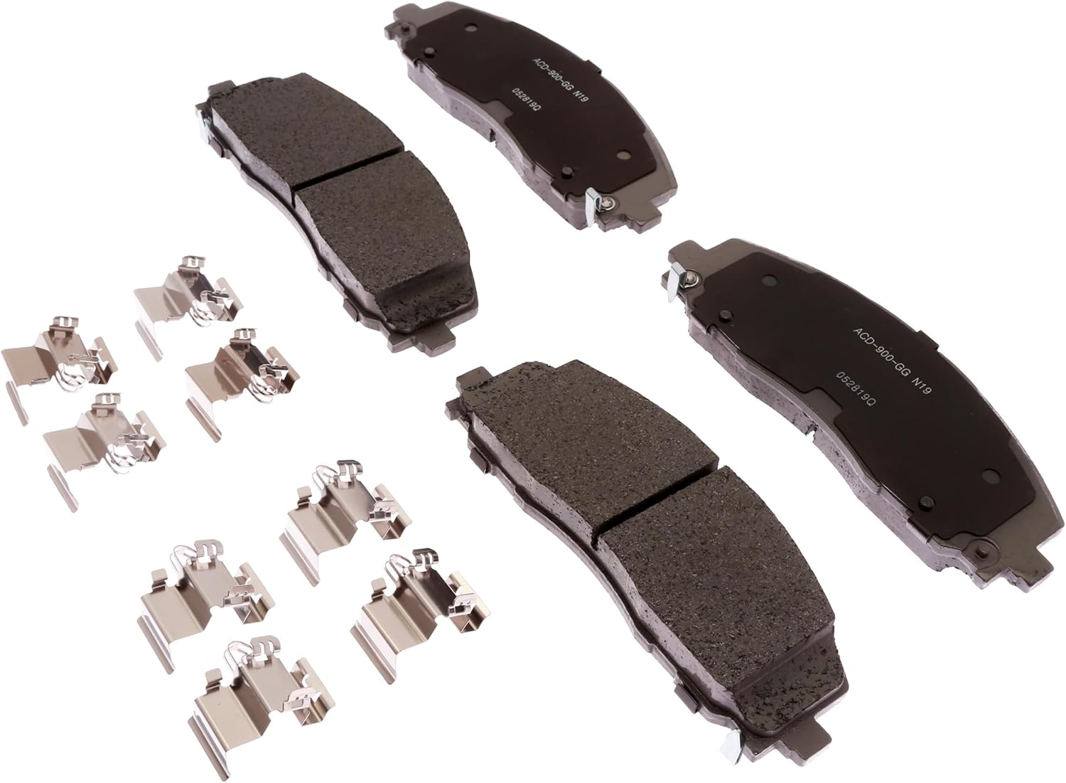 ACDelco Silver 14D1589CHF1 Ceramic Front Disc Brake Pad Set with Clips