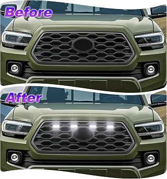 4個 グリル LEDライト トヨタ タコマ グリルライト 2023 2020-2022 TRD オフロード スポーツ OEM グリル Rapt0r ライト トヨタ タコマ 6 LED アップグレード RGB グリルライト 20 GRB