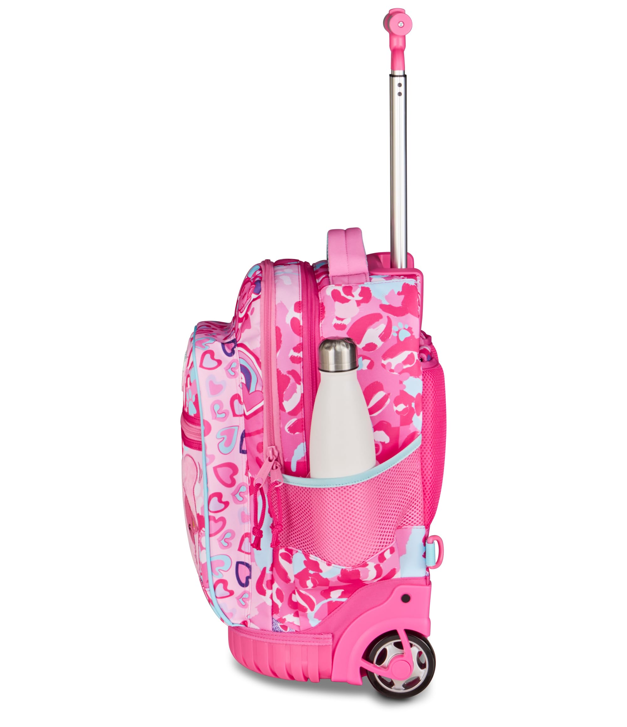 Mitama Trolley Run Extra CUTIECAT, 33 Lt, Doppio Scomparto, Rosa, Tasche multi funzione, bambina, Scuola elementare e media, Tempo libero e viaggi