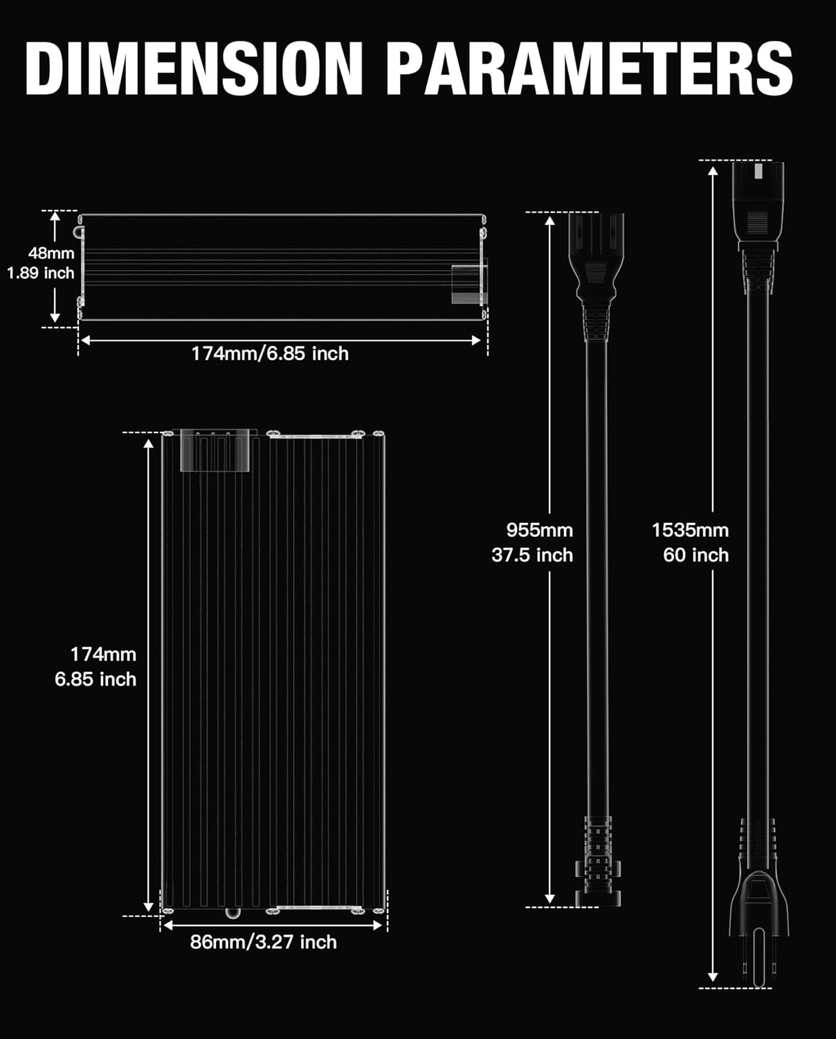 67.2V 5A Fast Charger for 16S 60V Li-on Lithium Battery, C13 Plug 3-Pin IEC Battery Charger 67.2V AC/DC Power Supply Adapter Charger with Aluminum Case & Cooling Fan