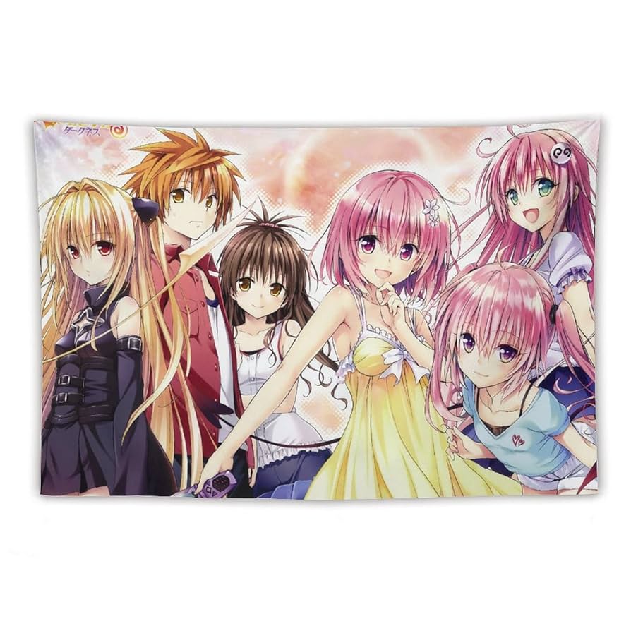 ToLOVEる　B2布ポスター Amazon.co.jp: ToLOVEる 原画展 凱旋 金色の闇 等身大布ポスター