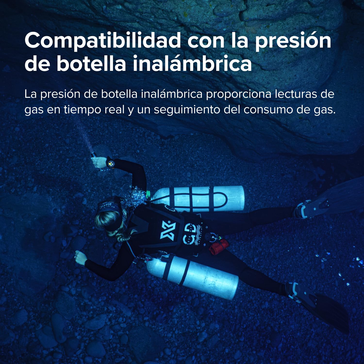 SUUNTO Nautic S Ordenador de Buceo con GPS, Pantalla AMOLED, 60h de Autonomía de Buceo, 80m Impermeable, Análisis de Gases Inalámbrico, Mapas Sin Conexión, SUUNTO APP