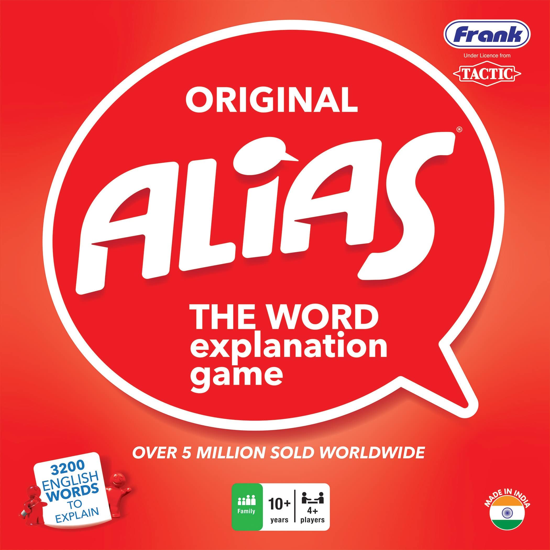 Frank Original Alias Board Games for Kids Above 10 Years | Brain Booster Educational Fun Toys | English Word Explaining Classic Board Games for Boosts Strategic Thinking Skills, Gifts for Girls & Boys