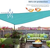 Vista 39 de E&K Sunrise - Toldo tipo vela triangular de 15 x 15 x 15 pies, toldo con bloqueo UV para sombra, para patio, jardín, terraza, exterior (arena)