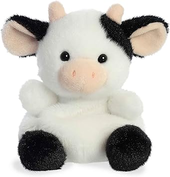 Aurora Adorable Palm PalsTM Sweetie CowTM Stuffed Animal - Pocket-Sized Play - Collectable Fun - White 5 Inches