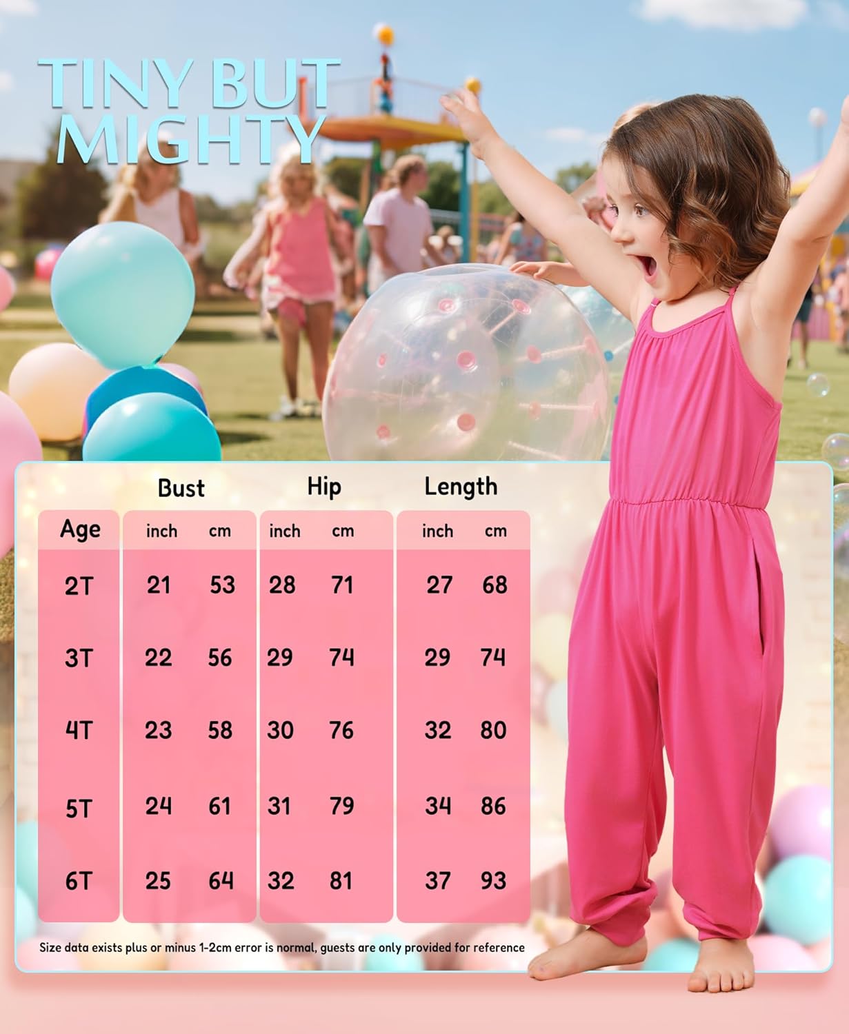 Ridge's Puddle Toddler Girls Romper - Cute Baby Summer Clothes Outfits Spaghetti Strap Sleeveless Jumpsuits with Pockets - Image 5