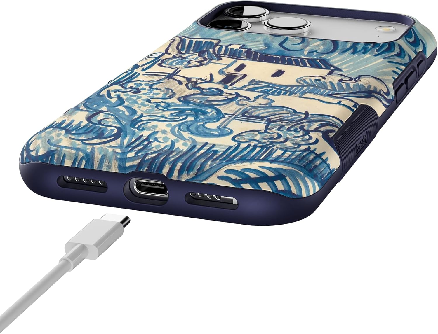Casely iPhone 17 Pro Max Case | Van Gogh | Landscape with Houses | Bold Protective Design | Compatible with MagSafe