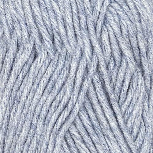 Miniatura 6 de Mezcla de lana de alpaca 2 madejas de 7.05oz de peso peinado, celestial suave y perfecto para tejer y ganchillo (azul acero, peso peinado)