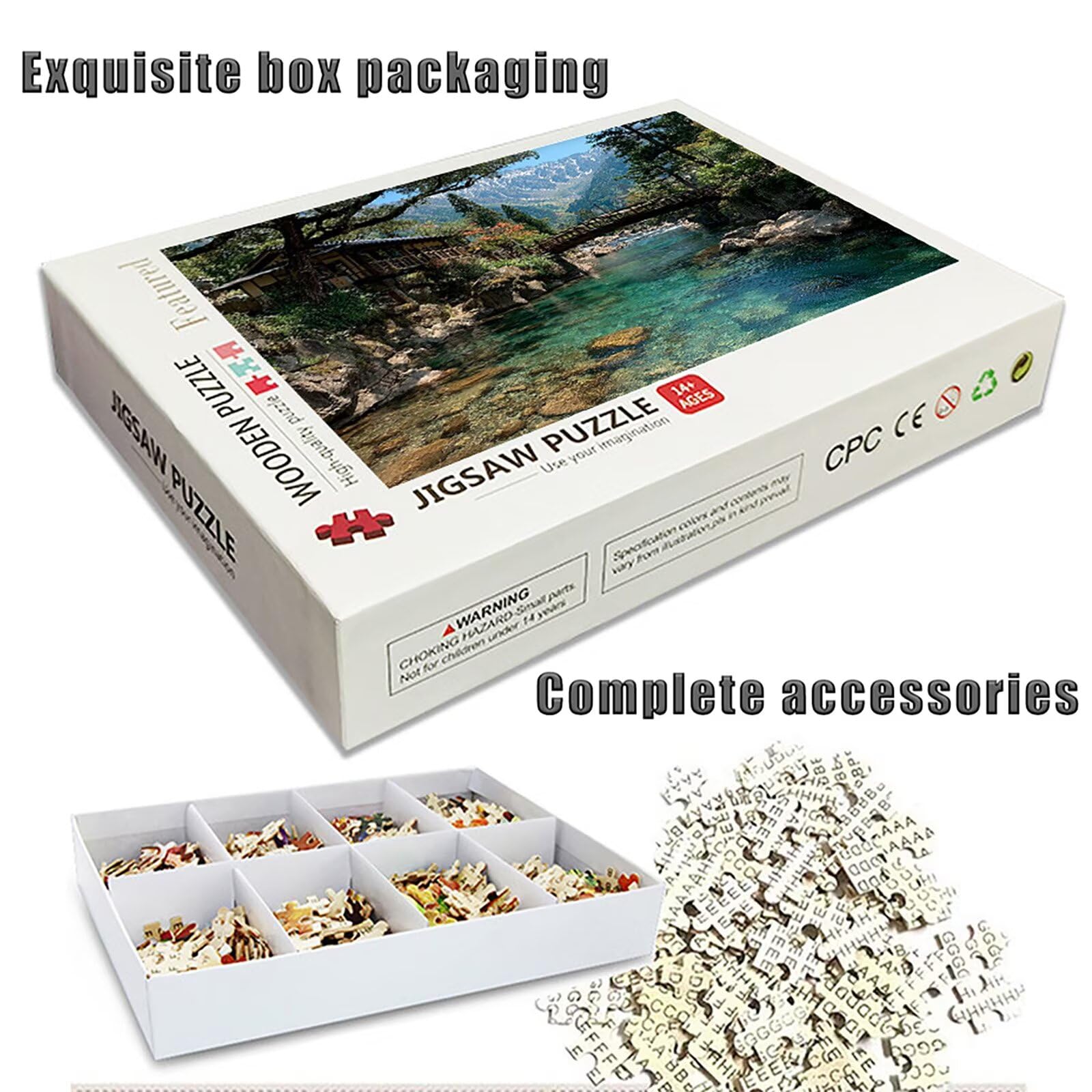 Puzzle 3000 elementów dla dorosłych drzewo, drewniane puzzle, 122 x 81 cm, części ściśle do siebie pasują, dla mężczyzn, kobiet, starszych seniorów, dekompresji, letnia dekoracja ścienna, prezenty
