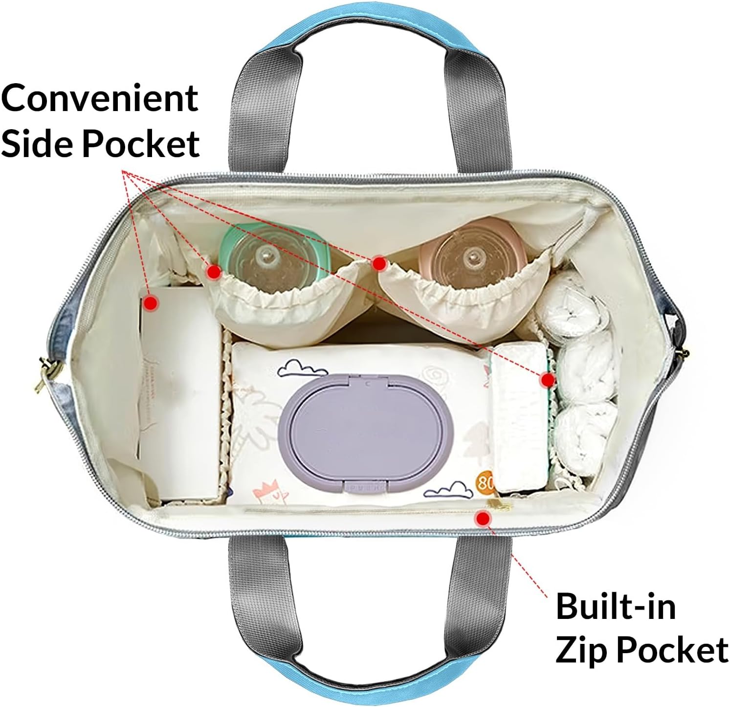 Custom Diaper Bag Backpack Name Gift Cartoon Whale Strip Cute Versatile Travel Bag: Large Capacity & Multiple Compartments for Everyone