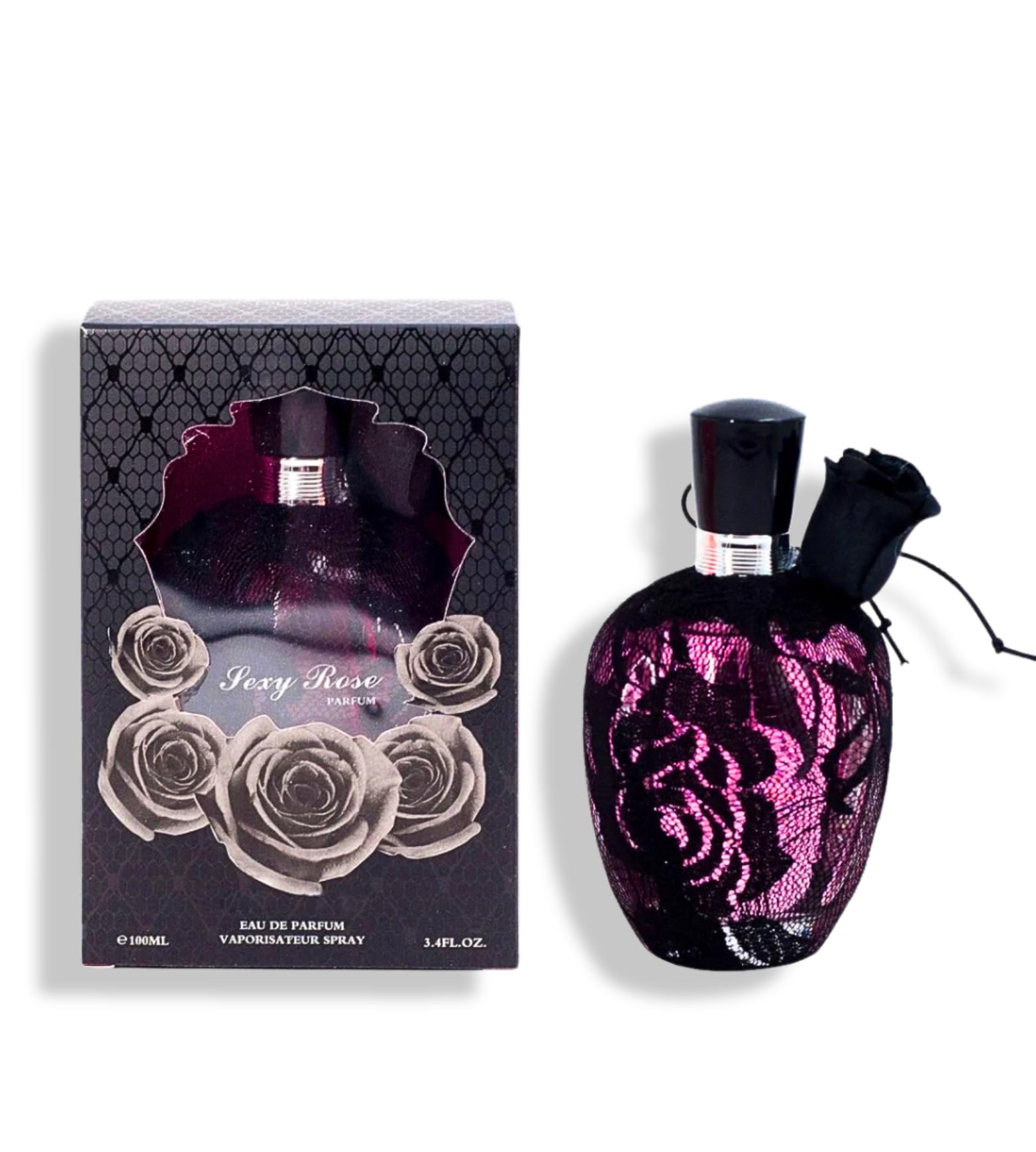 SEXY ROSE BLACK WOMEN Eau de Parfum 3 4 oz Fl Chypre Floral fragrance for women