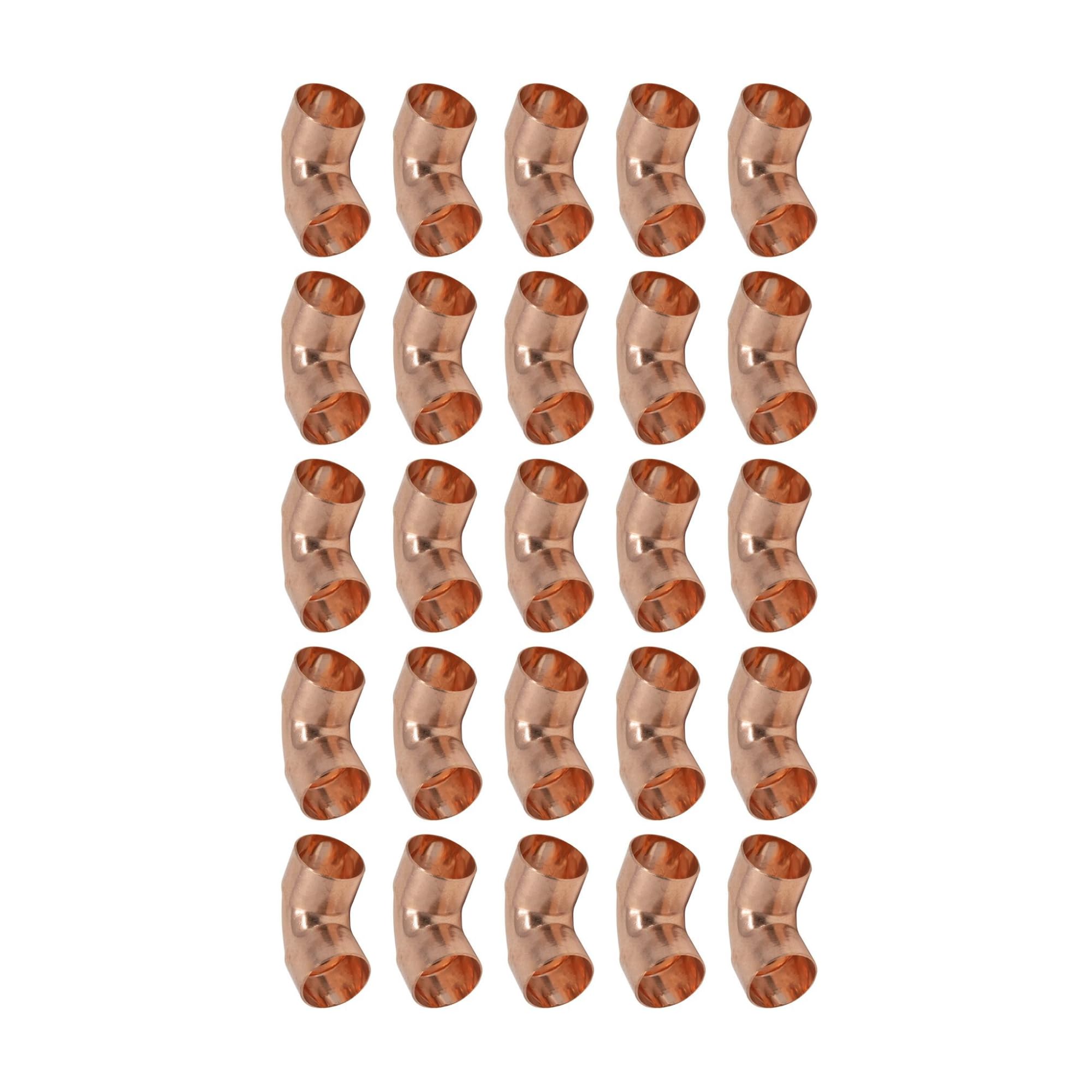Hulthor Copper 15Mm End Feed Elbow – 90° Pipe Elbow Fitting For 15Mm Pipe – Solder Plumbing Fitting For Heating & Water Systems – Wras Approved Trade Pack (25 Pack / 50 Pack) (25)