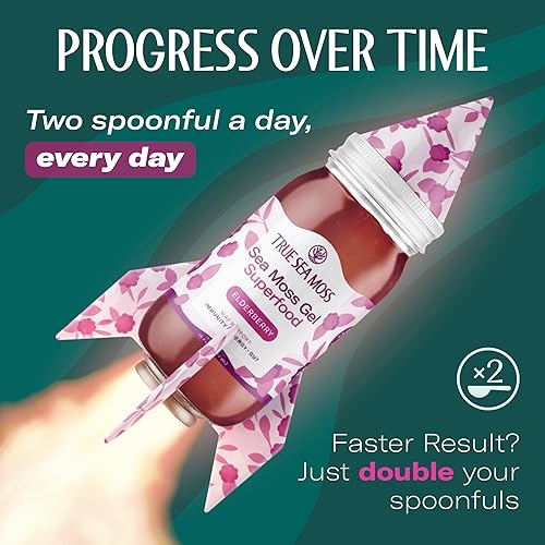 Vista 29 de TrueSeaMoss Gel de musgo marino – Hecho en Estados Unidos – Seamoss, frutas y verduras en tarro – Manzana / Canela, paquete de 1