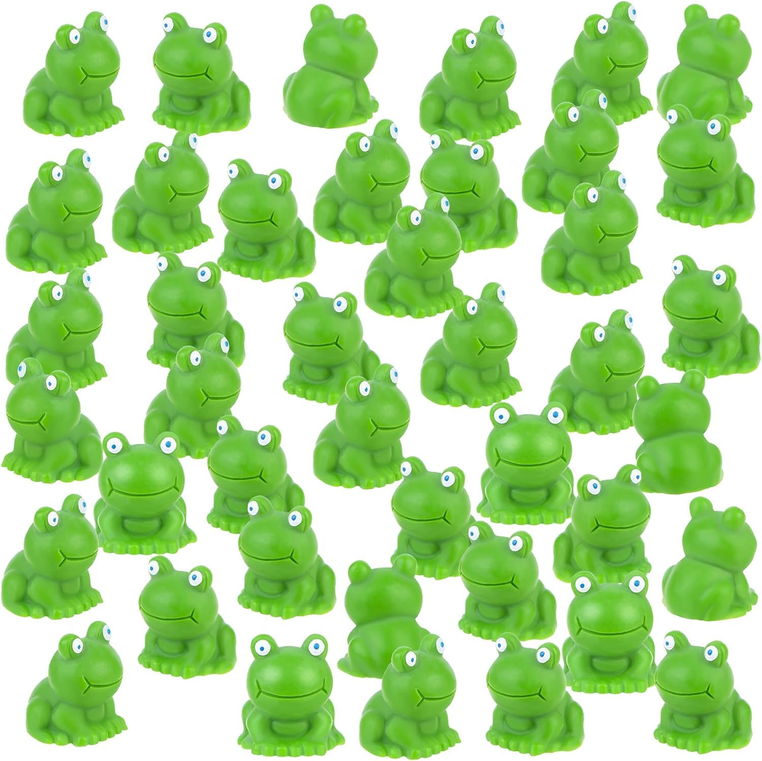 50 Mini-Frosch-Figuren Aus Harz – Je 1,5 X 1,7 Cm, Grün, Für Garten-Deko, Puppenhaus & DIY-Projekte