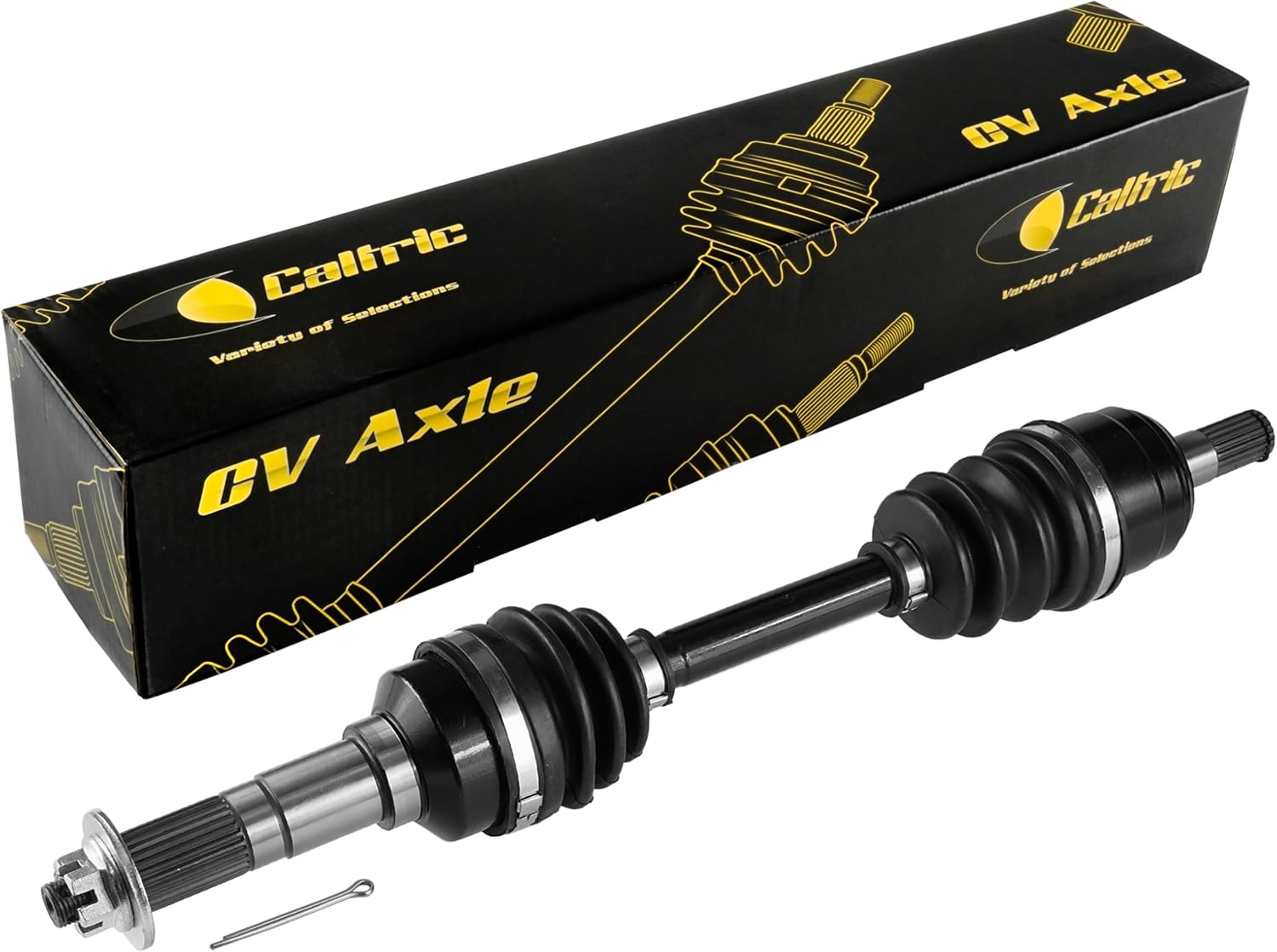 Caltric Front Right & Left Complete Cv Joint Axle Compatible with Yamaha Kodiak 400 Yfm400Fw 4Wd 1999