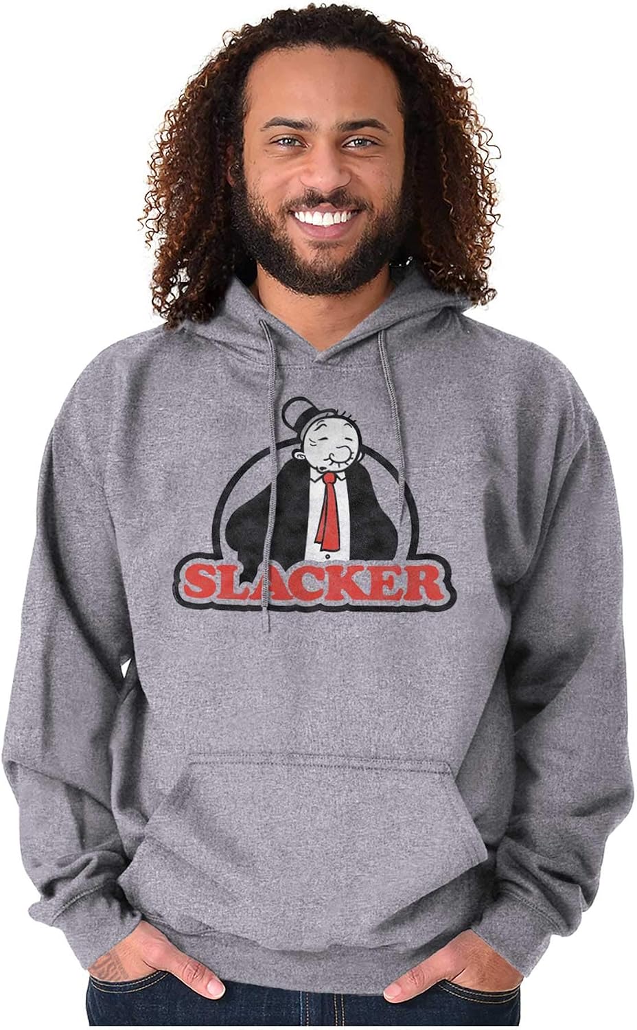 Brisco Brands Wimpy Slacker Popeye The Sailor Man Hoodie Sweatshirt Women Men
