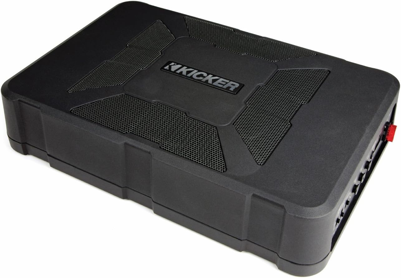Kicker 11HS8 8” 150 Watt Hideaway Compact Car Audio Powered Subwoofer Sub HS8