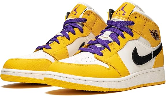 Air Jordan 1 MID SE (GS) 'Lakers' – BQ6931-700, University Gold, Black, 13  MX M Niño Grande : Amazon.com.mx: Ropa, Zapatos y Accesorios