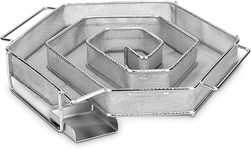 Miniatura 8 de Navaris Generador de humo frío - Ahumador frío de acero inoxidable para ahumar carne, pescado, queso, huevos, alimentos ahumados, laberinto en