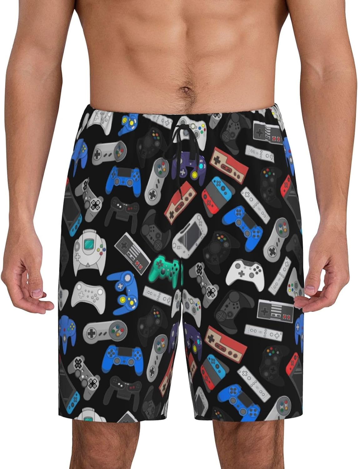 Mens Pajama Shorts Soft Pjs Bottoms Sleep Lounge with Pockets