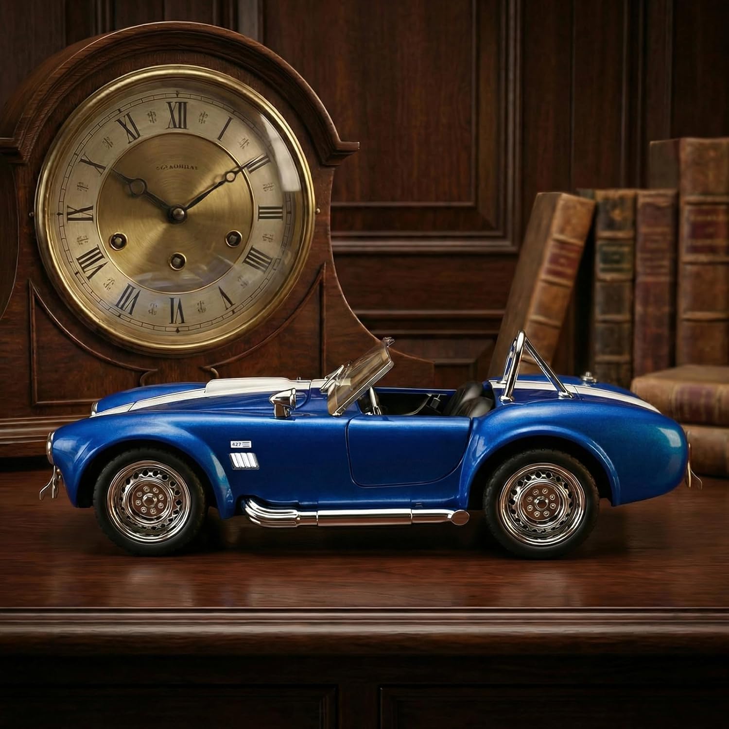 Toy Car Models 1/24 Diecast Cars 427S/C Metal Model Cars Carros De Coleccion,Model Car Kits for Adults and Kids,Pull Back Car with Lights and Sounds,Toy Cars for Boys Age 3-12（Blue）