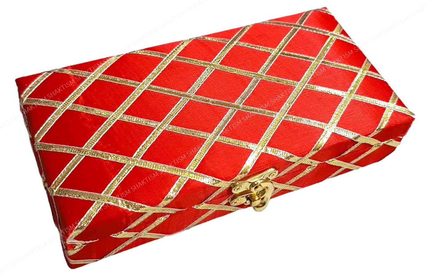 SHAKTISM Decorative and Attractive Box Cash Box, Shagun Box, Jewellery Box, Money Box Envelop Wedding, Gift Box, Bangel box Patola Design (Pack of 1Pc) Random Colour Dispatch (Red)-image-33