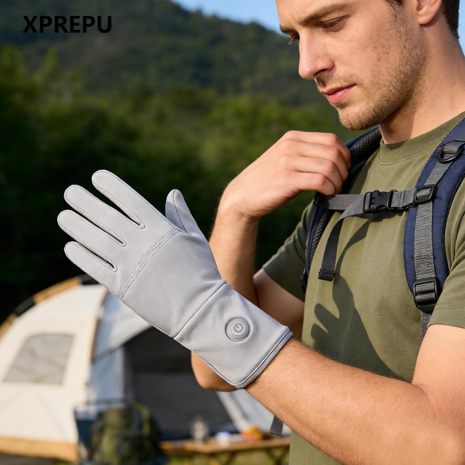 Heated Glove Liners, Flexible Ultrathin, Touchscreen, 7.4V Rechargeable Battery Electric Heating Thin Gloves