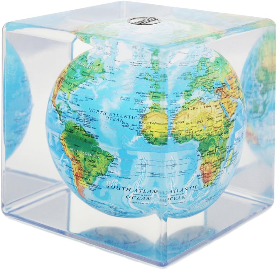 Mova Relief Map Blue Globe Cube 5&amp;#34