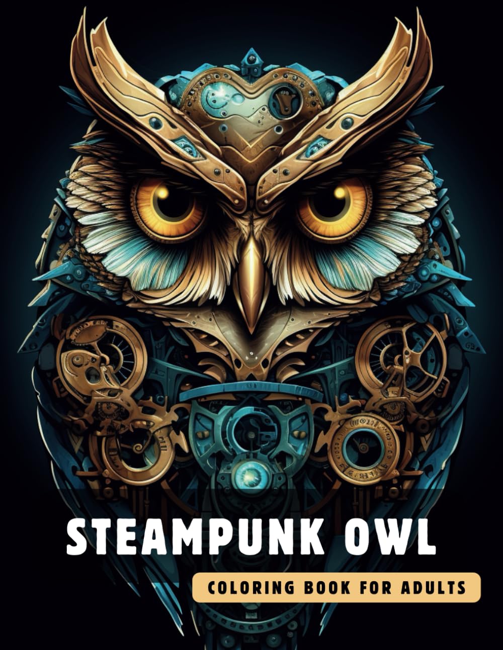 Steampunk Owl Coloring Book for Adults: 50 High-Quality and Detailed Illustrations of a Fantastic Steampunk World, Amusing Mechanics, and Futuristic Architecture.