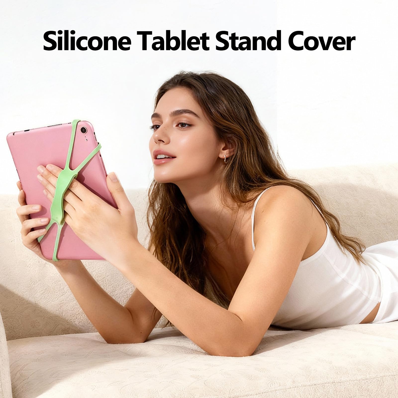 Supporto Universale per Kindle eReaders Tablet, 3 Pezzi Silicone Antiscivolo Cinturino di Presa Compatibile Fire Paperwhite