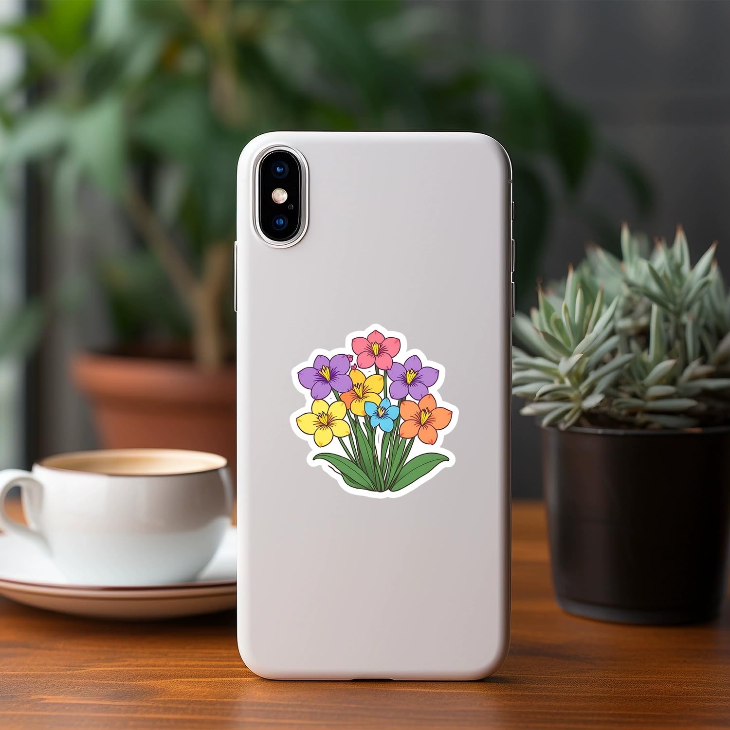 50 Pcs Lovely Flowers Stickers for Kids Teens Adults Boys Girls Gift,Cute Flowers Stickers Pack for Laptop,Skateboard,Luggage,Car,Bike,Cup,Computer,Water Bottle Decor,Vinyl Waterproof Stickers - Image 2