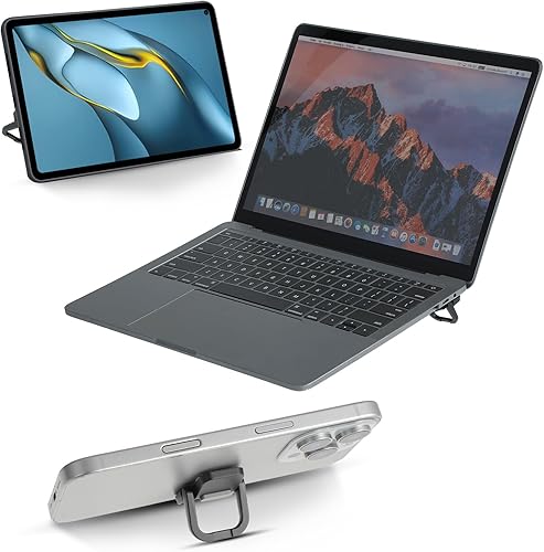 Miniatura 6 de 2 soportes para teclado, soporte autoadhesivo para computadora portátil, soporte invisible para teclado de computadora para escritorio, soporte de