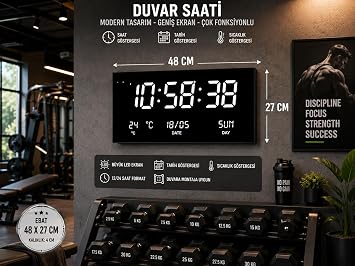 Led Ekran Duvar Saatİ 21 İnÇ