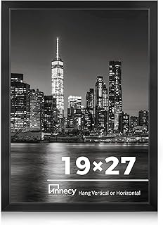 Annecy 19x27 Picture Frame Black(1 Pack), 19 x 27 Picture Frame for Wall Decoration, Classic Black Minimalist Style Suitable for Decorating Houses, Offices, Hotels
