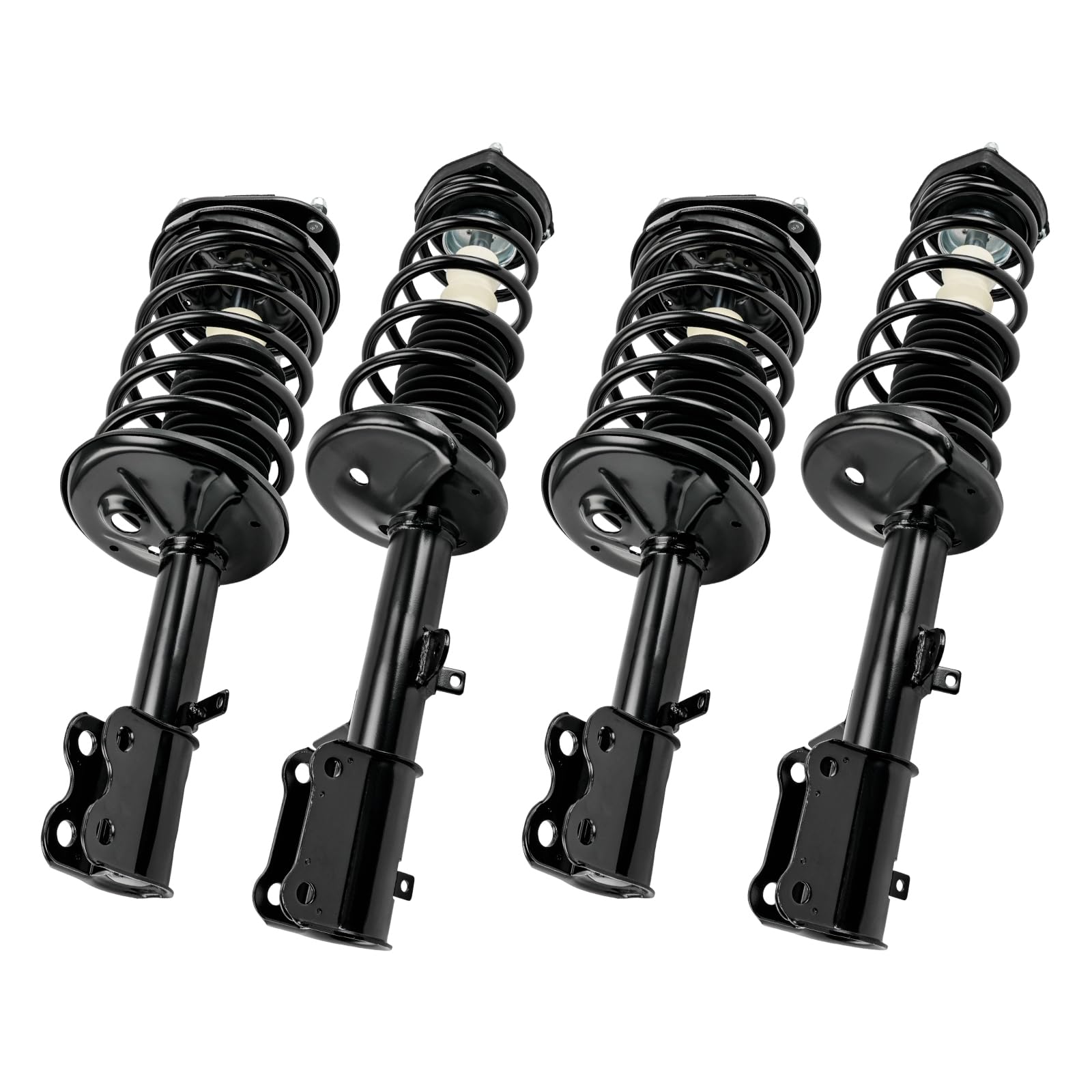 KAC Front and Rear Complete Strut Assembly & Shock Absorber Kit with Coil Spring Replacement for Toyota Corolla 1993-2002, Chevrolet Prizm 1998-2002, Geo Prizm 93-97 271952/271951/171953/171954 4 PCS