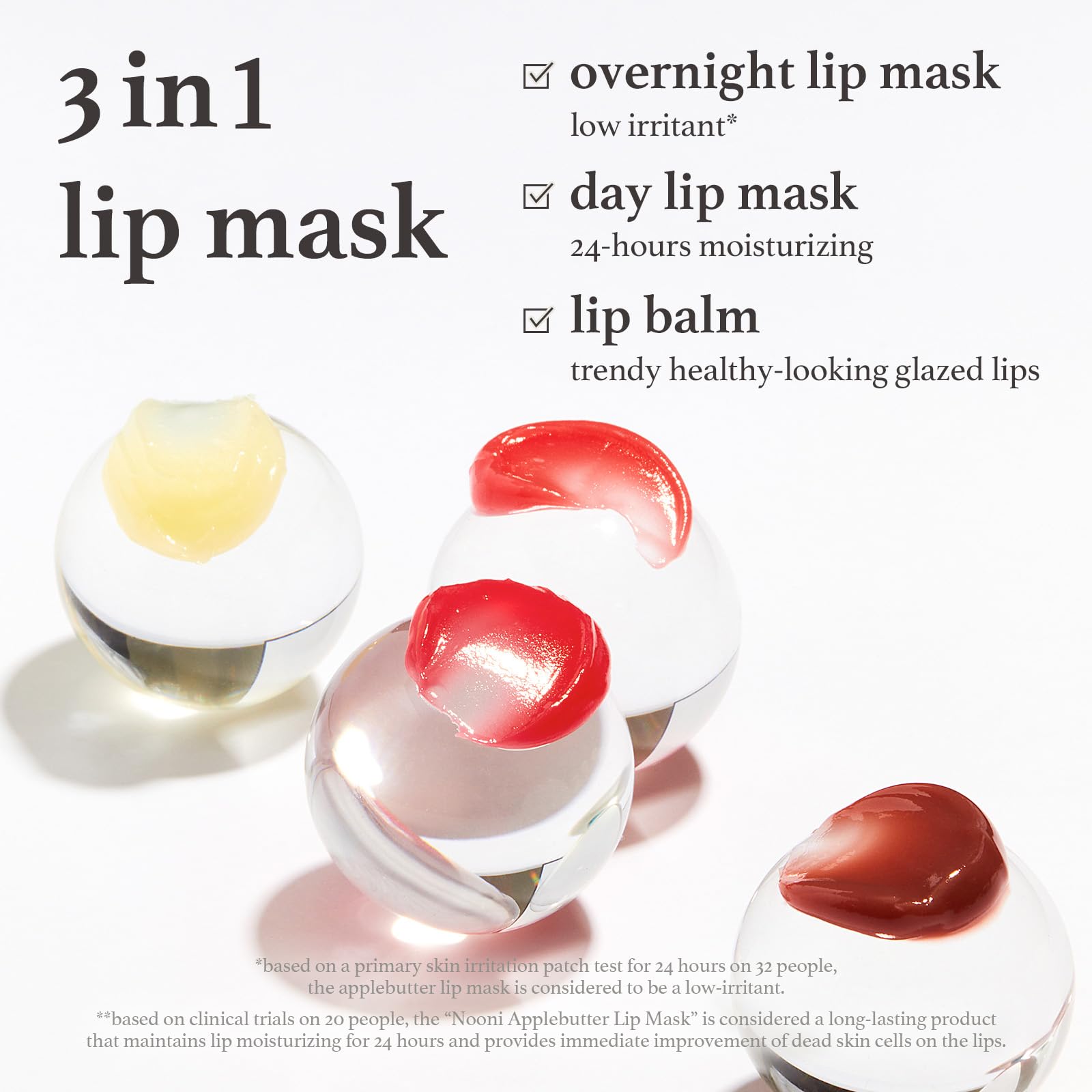 NOONI Vegan Butter Melting Balm - Appleberry Lip Sleeping Mask, 42 Ounce (Pack of 1) - Image 2