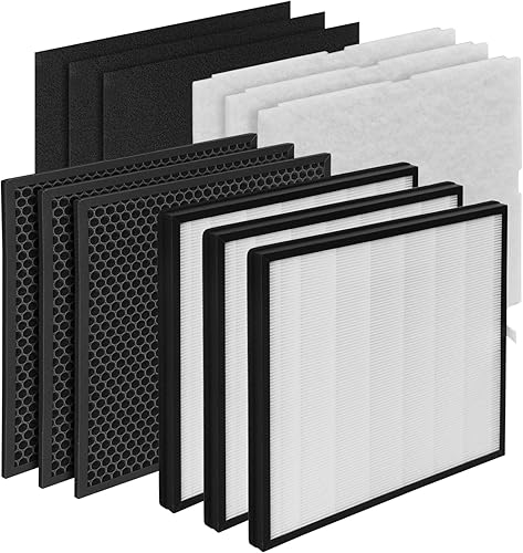 Kit de reemplazo de filtro Rabbit Air MinusA2 de 3 juegos compatible con purificador Rabbit Air MinusA2, SPA-700A, SPA-780AN removedor de olores